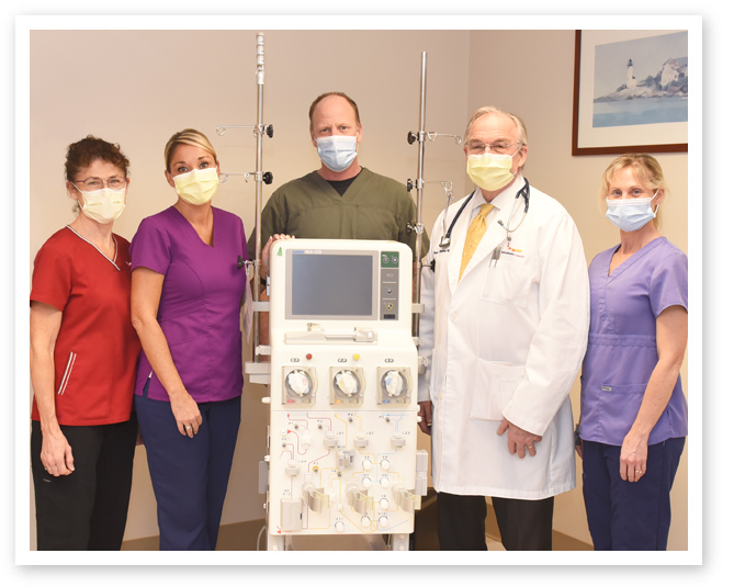 Apheresis machine & Staff
